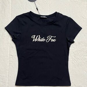 WhiteFox Season 7 baby tee Nwt